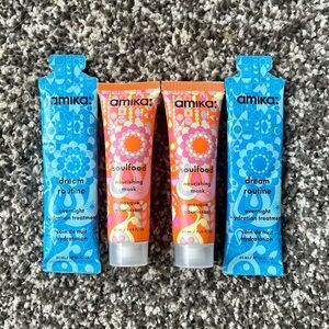 Amika Dream Routine Overnight Hydration Treatments & Soulfood Nourishing Masks